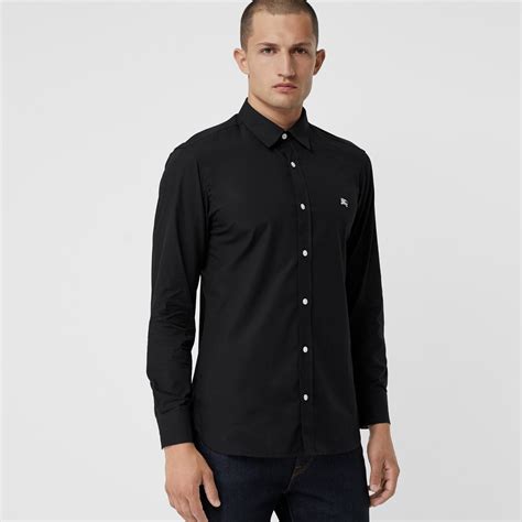 burberry contrast button shirt|Burberry shirts for men.